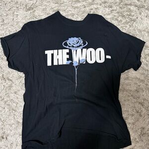 VLONE Black Tee with White Graphic